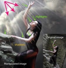 详细解析Photoshop照片合成技巧之光线和阴影