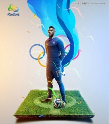 海报设计：Photoshop制作大气的足球比赛海报设计教程