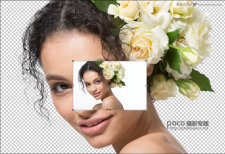 Photoshop抠图：使用橡皮檫工具抠出人像头发丝教程