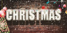 Photoshop设计时尚的圣诞节3D立体字