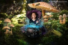 Photoshop合成魔幻森林中的小公主教程