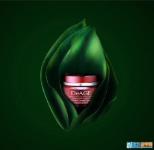 photoshop海报设计 植物精华的护肤品