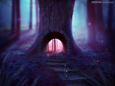 Photoshop合成魔幻风格的森林城堡效果图教程