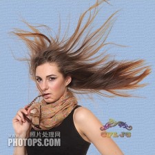 Photoshop抠图教程：完美抠出人物飞舞的长发