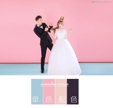 PS婚纱照片处理:调出小清新效果的室内婚纱照片教程