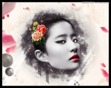 使用Photoshop合成中国风古典风格的美女头像
