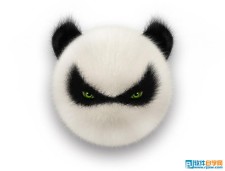 可爱卡通熊猫头像设计