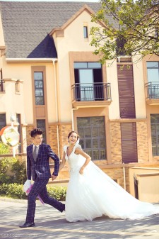 影楼调色，Photoshop调出古典怀旧效果的影楼婚纱照片